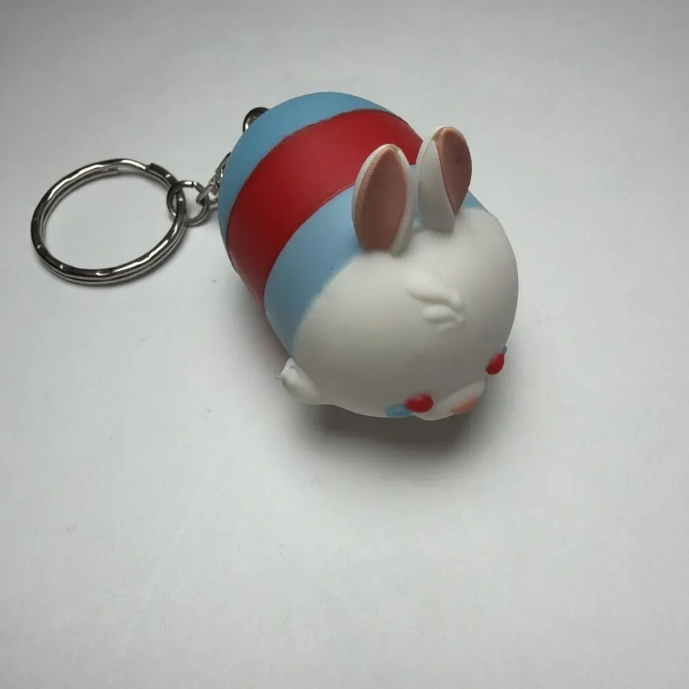 Disney Tsum Tsum Figure Keychain - White Rabbit